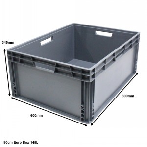 Heavy Duty Stacking Euro Box 80cm Size 4 (145 Litre)